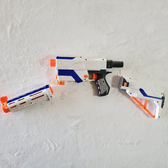 NERF Retaliator Elite N-Strike Blaster Gun with Attachments - Picture 2 of 7